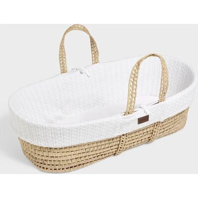 Little Green Sheep Organic Knitted Moses Basket - White - Moses Basket Little Green Sheep Organic Knitted Moses Basket - White - Moses Basket