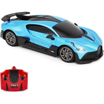 Bugatti Divo Blue RC Car - 1:24 Scale, 2.4GHz, Lights, Offic. Lic. Bugatti Divo Blue RC Car - 1:24 Scale, 2.4GHz, Lights, Offic. Lic.