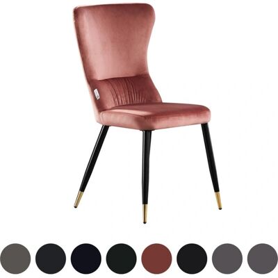 Life Interiors Rosa Samt Esszimmerstuhl - Vintage Modern - Esszimmerstuhl Life Interiors Rosa Samt Esszimmerstuhl - Vintage Modern - Esszimmerstuhl