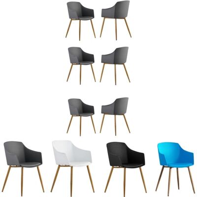 Life Interiors Sedia Federica - Grigia - Stile Scandinavo Life Interiors Sedia Federica - Grigia - Stile Scandinavo