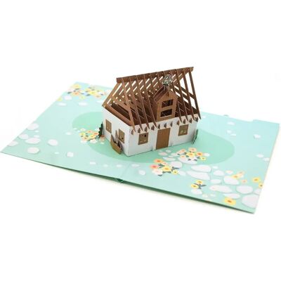Asvp Shop - Maison Pop-Up Card - 3D Maison Couronne Toit - Pop-up - Publicité Asvp Shop - Maison Pop-Up Card - 3D Maison Couronne Toit - Pop-up - Publicité