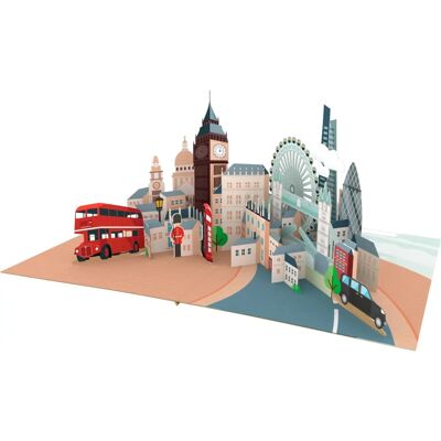 3d Horizon - London Skyline - 3D - Carte Pop Up - Publicité 3d Horizon - London Skyline - 3D - Carte Pop Up - Publicité