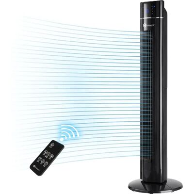PUREMATE - 43-Inch Oscillation Tower Fan with Air Purifier and Aroma Function - Black - Tower Fan PUREMATE - 43-Inch Oscillation Tower Fan with Air Purifier and Aroma Function - Black - Tower Fan