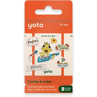 Yoto Player - Cartes à créer - Pack de 5 Multicolore Taille Unique Yoto Player - Cartes à créer - Pack de 5 Multicolore Taille Unique