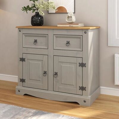 Mews - Corona Grey Sideboard - Grey - 2 Door - Sideboard Mews - Corona Grey Sideboard - Grey - 2 Door - Sideboard