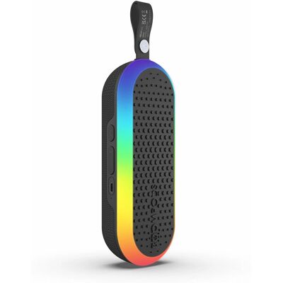 Haut-parleur portable Bluetooth Boompods Halo avec lumières - Haut-parleur Bluetooth portable - Publicité Haut-parleur portable Bluetooth Boompods Halo avec lumières - Haut-parleur Bluetooth portable - Publicité