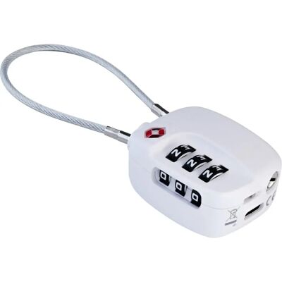 Boompods LOCK TSA Bag Tracker White - Bluetooth, Water-Resistant IPX6, USB C, Alarm Boompods LOCK TSA Bag Tracker White - Bluetooth, Water-Resistant IPX6, USB C, Alarm