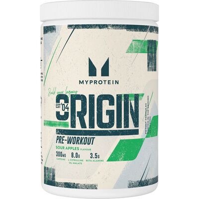 MyProtein Origin Pre-Workout - Sour Apples - 600 g MyProtein Origin Pre-Workout - Sour Apples - 600 g