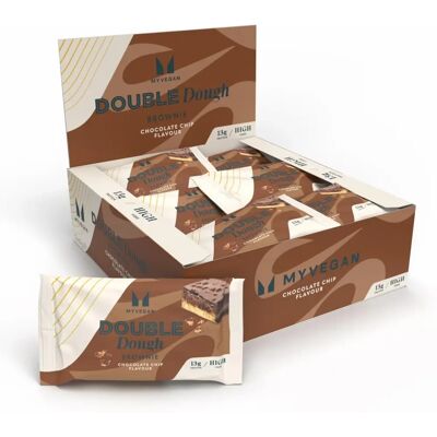 Myvegan Vegan Double Dough Brownie - Pépites de Chocolat - Publicité Myvegan Vegan Double Dough Brownie - Pépites de Chocolat - Publicité