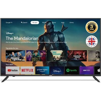 Cello 55" 4K UHD Smart Android TV - UK Cello 55" 4K UHD Smart Android TV - UK