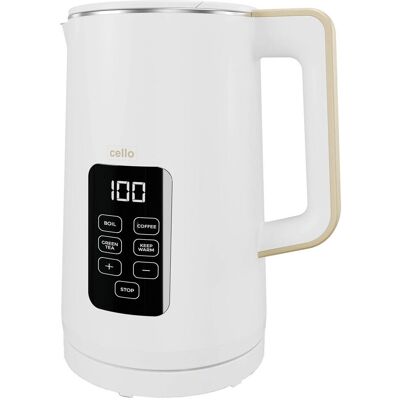 Cello Model - White Electric Kettle with Temperature Control Cello Model - White Electric Kettle with Temperature Control