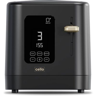 Cello Black Digital 2 Slice Toaster - Toaster Cello Black Digital 2 Slice Toaster - Toaster