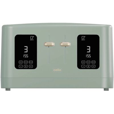 Cello Digital 4 Slice Toaster - Wide Slot, 7 Browning Levels Cello Digital 4 Slice Toaster - Wide Slot, 7 Browning Levels