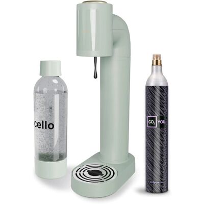 Cello - 1L Sparkling Water Soda Maker - Sage Green - Soda maker Cello - 1L Sparkling Water Soda Maker - Sage Green - Soda maker