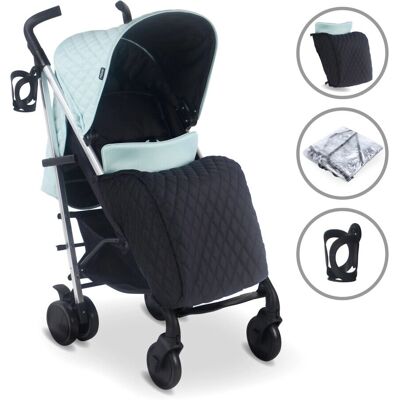 My Babiie - MB51BFQA - Quilted Aqua - Lightweight - Stroller My Babiie - MB51BFQA - Quilted Aqua - Lightweight - Stroller