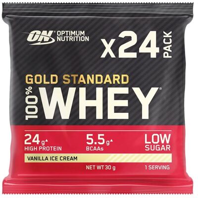 Optimum Nutrition Gold Standard 100% Wei - Vanille IJs - Eiwitpoeder Optimum Nutrition Gold Standard 100% Wei - Vanille IJs - Eiwitpoeder