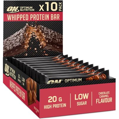 Optimum Nutrition Barretta Proteica Montata (10x60g) - Cioccolato Caramello Optimum Nutrition Barretta Proteica Montata (10x60g) - Cioccolato Caramello