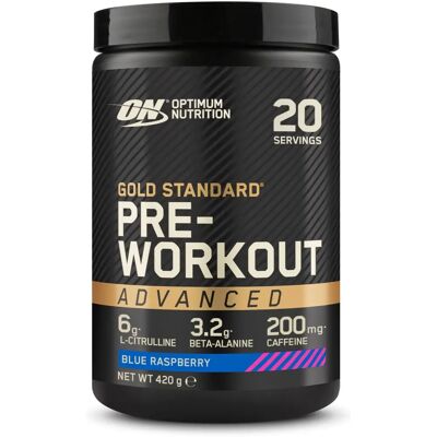 Optimum Nutrition Gold Standard Preworkout Advanced - Blue Raspberry Optimum Nutrition Gold Standard Preworkout Advanced - Blue Raspberry