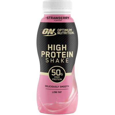 Optimum Nutrition High Protein Shake - Strawberry - 12x500 ml Optimum Nutrition High Protein Shake - Strawberry - 12x500 ml