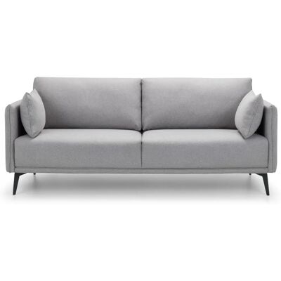 Julian Bowen Rohe Platin Stoff 3-Sitzer Sofa Julian Bowen Rohe Platin Stoff 3-Sitzer Sofa