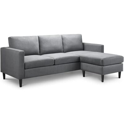 Julian Bowen Marant Graues Leinen Ecksofa - Corner Sofa Julian Bowen Marant Graues Leinen Ecksofa - Corner Sofa
