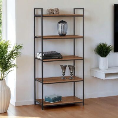 Julian Bowen Tribeca Tall Bookcase - Walnut Julian Bowen Tribeca Tall Bookcase - Walnut