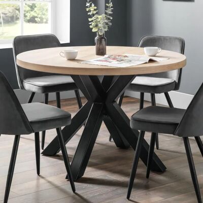 Julian Bowen Berwick 120cm Oak Dining Table - Dining Table Julian Bowen Berwick 120cm Oak Dining Table - Dining Table
