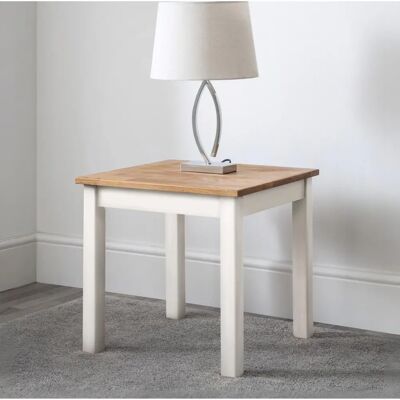 Julian Bowen Coxmoor kości słoniowej i dębowy stolik - Lamp Table Julian Bowen Coxmoor kości słoniowej i dębowy stolik - Lamp Table