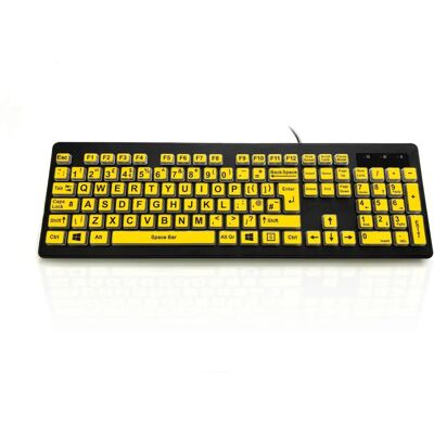 Accuratus - KYB-Rainbow2-Vis - Yellow - Keyboard Accuratus - KYB-Rainbow2-Vis - Yellow - Keyboard