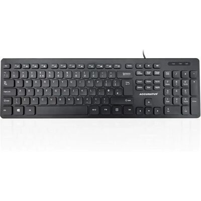 Accuratus KYBAC360U-HUBBLK - Wired Multimedia Keyboard - Black Accuratus KYBAC360U-HUBBLK - Wired Multimedia Keyboard - Black