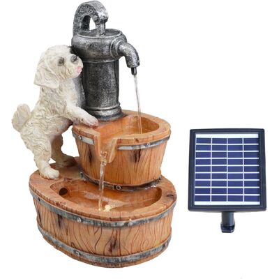 GEEZY Solar Puppy Fountain - LED - Solar - Outdoor - Fountain GEEZY Solar Puppy Fountain - LED - Solar - Outdoor - Fountain