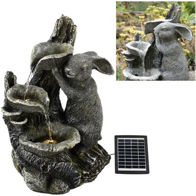 GEEZY - Solar Rabbit Fountain - Solar LED - Garden Water Fountain GEEZY - Solar Rabbit Fountain - Solar LED - Garden Water Fountain