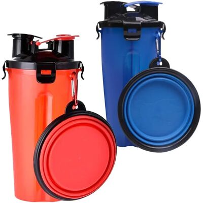 GEEZY - Travel Bottle - Foldable Bowl - Food Box - Pet Feeder GEEZY - Travel Bottle - Foldable Bowl - Food Box - Pet Feeder
