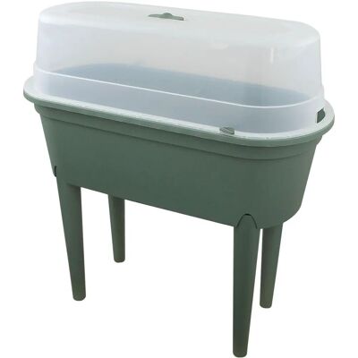 GEEZY - Green Raised Garden Bed - Plant Box - Garden Table GEEZY - Green Raised Garden Bed - Plant Box - Garden Table