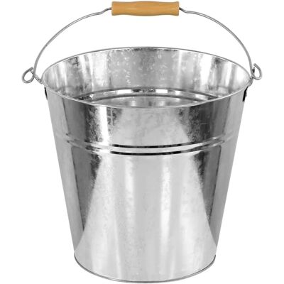 GEEZY - Zinc Bucket Wooden Holder GEEZY - Zinc Bucket Wooden Holder