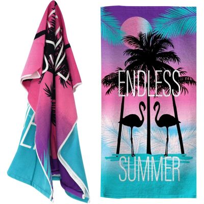 GEEZY - Flamingo - Lightweight - Microfibre - Beach Towel GEEZY - Flamingo - Lightweight - Microfibre - Beach Towel