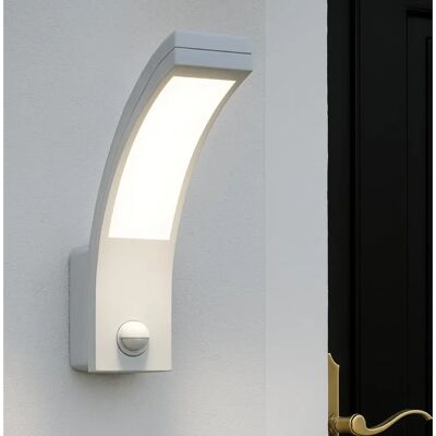 CGC Lighting Paris White LED Curved Outdoor Wall Light - Wall Light CGC Lighting Paris White LED Curved Outdoor Wall Light - Wall Light