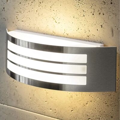 CGC Lighting Striker Stainless Steel Curved Arc Outdoor Wall Light - Wall Light CGC Lighting Striker Stainless Steel Curved Arc Outdoor Wall Light - Wall Light
