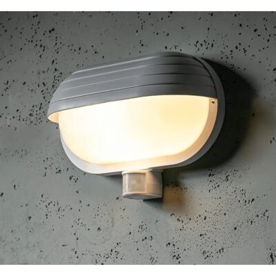 CGC Lighting Vespa White Oval Eyelid Bulkhead Wall Light - Wall Light CGC Lighting Vespa White Oval Eyelid Bulkhead Wall Light - Wall Light