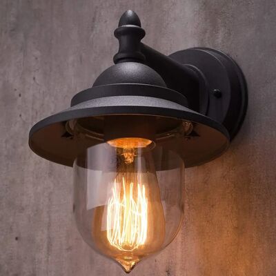 CGC Lighting Ryder Matt Black Fisherman Lantern Wall Light - Wall Light CGC Lighting Ryder Matt Black Fisherman Lantern Wall Light - Wall Light