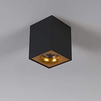 CGC Lighting Sandra Black Square Ceiling Spotlight CGC Lighting Sandra Black Square Ceiling Spotlight