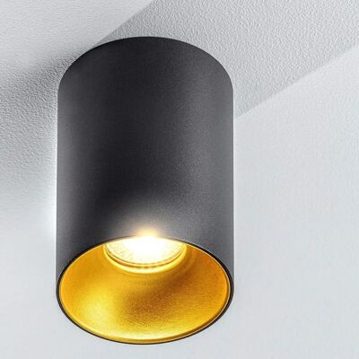 CGC Lighting Sandra Black Cylinder Ceiling Spotlight - Ceiling Spotlight CGC Lighting Sandra Black Cylinder Ceiling Spotlight - Ceiling Spotlight