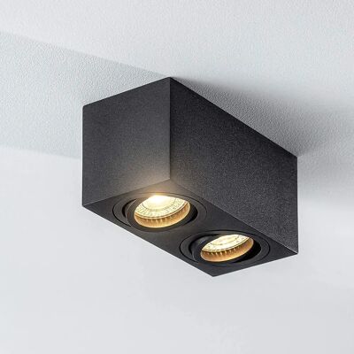 CGC Lighting Sasha Black Twin Ceiling Spotlight - Ceiling Spotlight CGC Lighting Sasha Black Twin Ceiling Spotlight - Ceiling Spotlight