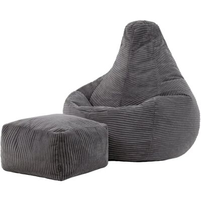 Icon Dalton Cord Sitzsack mit Hocker - Sitzmöbel Icon Dalton Cord Sitzsack mit Hocker - Sitzmöbel