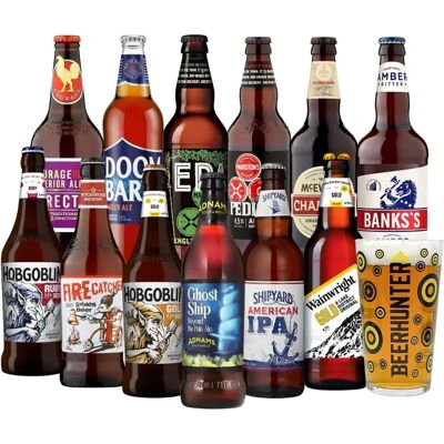 BeerHunter Best of British Ale Mixed Case with Marstons Glass - Beer Case BeerHunter Best of British Ale Mixed Case with Marstons Glass - Beer Case