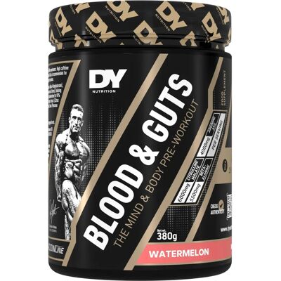 Dorian Yates Blood and Guts - Arbuz, Mango, Zielone Mango 380g - Suplement przedtreningowy Dorian Yates Blood and Guts - Arbuz, Mango, Zielone Mango 380g - Suplement przedtreningowy