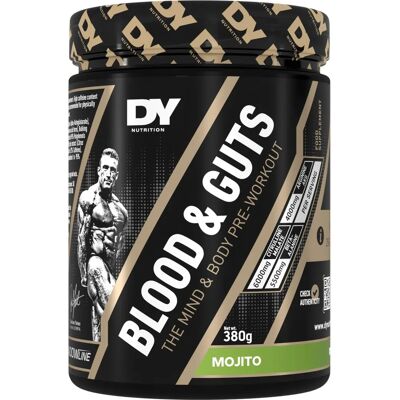 Dorian Yates Blood and Guts - Smak Mojito - 380g - Suplement przed treningiem Dorian Yates Blood and Guts - Smak Mojito - 380g - Suplement przed treningiem