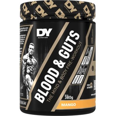 Dorian Yates Blood and Guts - Mango - 380g - Suplement przedtreningowy Dorian Yates Blood and Guts - Mango - 380g - Suplement przedtreningowy