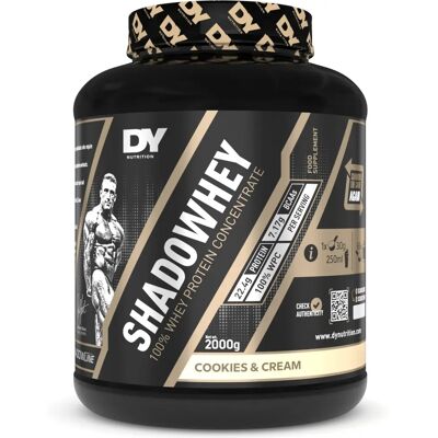 Dorian Yates Shadowhey Concentrate - Cookies & Cream - 2000g Dorian Yates Shadowhey Concentrate - Cookies & Cream - 2000g