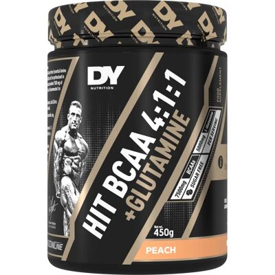 Dorian Yates Peach BCAA 4:1:1 + Glutamine - 450g Dorian Yates Peach BCAA 4:1:1 + Glutamine - 450g